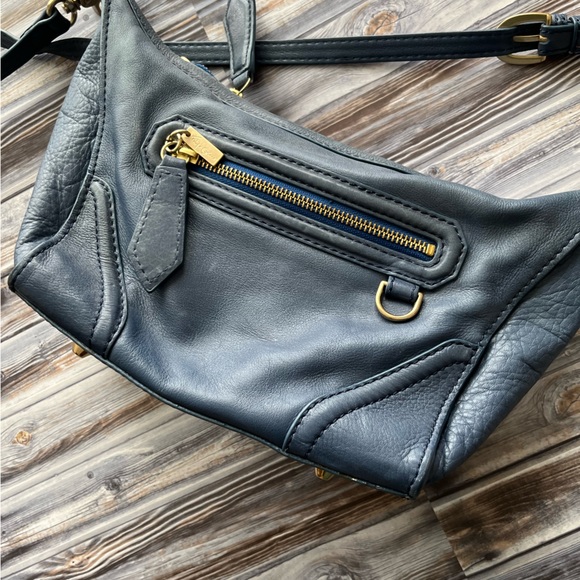Foley + Corinna Blue leather crossbody purse - Picture 7 of 15